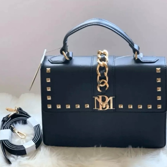 BADGLEY MISCHKA Studded Handbag With Shoulder Strap - Picture 3 of 10